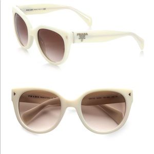 Prada Cat eye sunglasses cream color